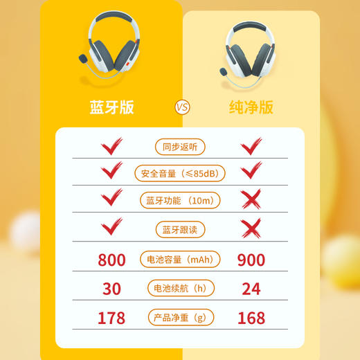 【无线蓝牙款】童乐思诵读耳返背书机文具中考高考考研必备朗读背诵加强记忆实时背单词课文 商品图5