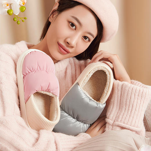 【多样屋专柜】-多样屋软乎乎棉拖鞋女冬季2022新款包跟拖鞋棉 商品图1