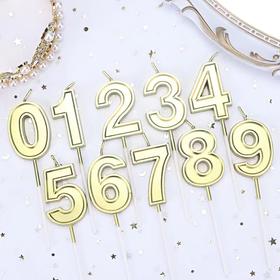 「生日周边配件」金色数字蜡烛蜡烛