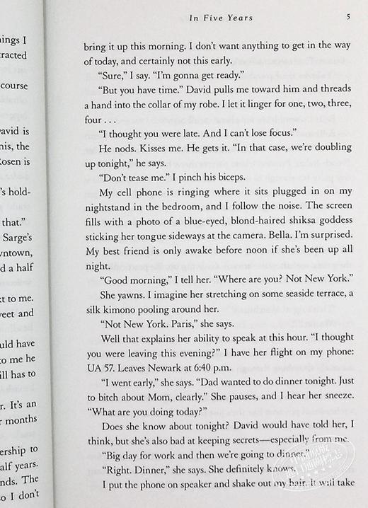 【中商原版】五年间 英文原版 In Five Years A Novel Rebecca Serle 商品图7