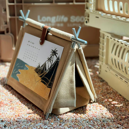 今日露营2023年日历原创diy手工创意版画记事摆件收纳台历可定制 商品图0