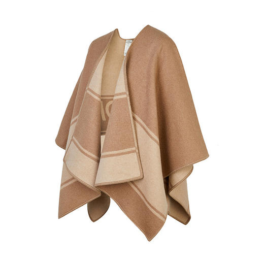 FENDI 芬迪 女士羊毛外套式斗篷披肩 FXX720 AHRI 商品图1