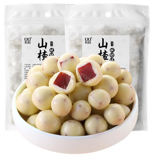 T酸奶山楂球小丸子山楂条夹心巧克力豆好吃解馋糖果零食小包装 ch05 商品图3