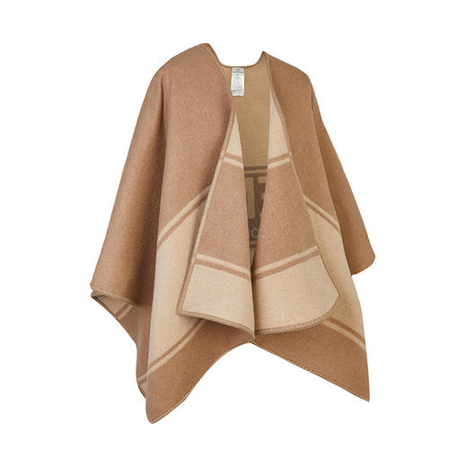 FENDI 芬迪 女士羊毛外套式斗篷披肩 FXX720 AHRI 商品图2