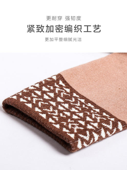 【任选6双99.5】足装秀秋冬女士春季中筒半毛圈撞色罗口中邦女袜 商品图2