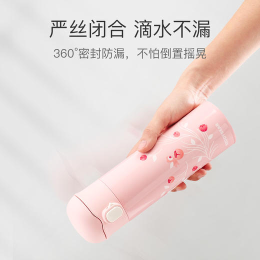 杯具熊成人水杯316不锈钢内胆保冷保温杯简约少女风随手杯直饮杯 商品图3