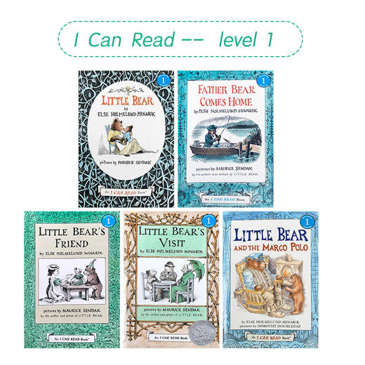 进口英文原版 I can read 一阶段 Little Bear  小熊系列5册合售（ICR） 商品图5