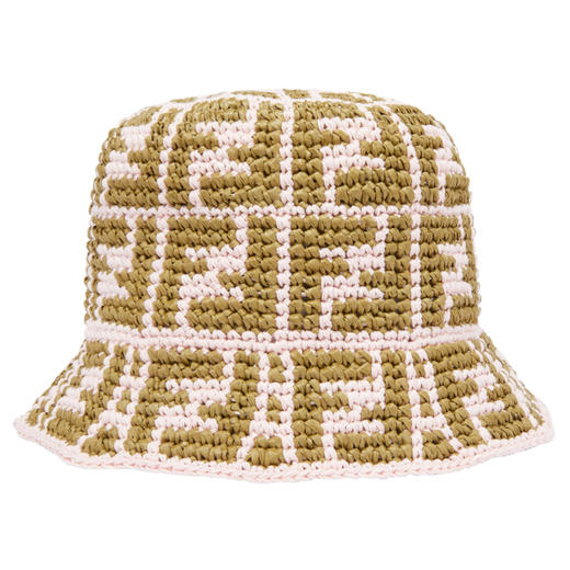 FENDI 芬迪 女士粉红色百搭渔夫帽 FXQ688 ADRH 商品图3