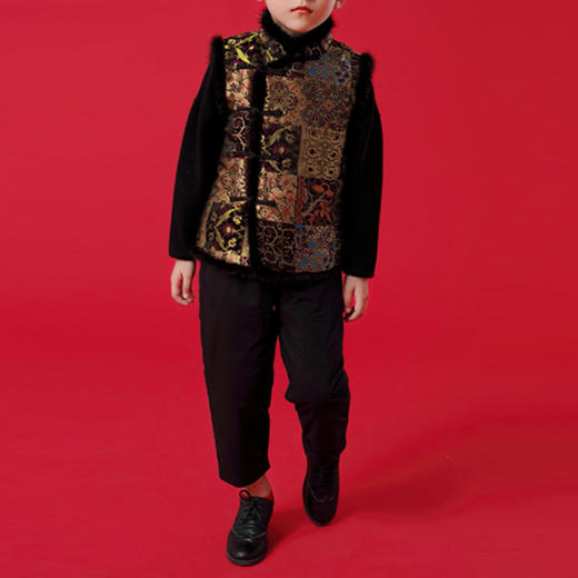 裁缝学苑TQ66新款男童拜年服马甲纸样儿童上衣唐装外套衣服样板 商品图2