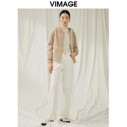 VIMAGE纬漫纪冬季新款连帽保暖舒适外套V1803442 商品图1