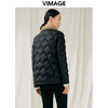 VIMAGE纬漫纪冬季新款皮羽绒服白鹅绒气质修身羽绒服外套V1893413 商品缩略图3