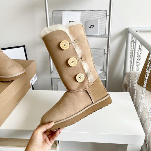 贝莉纽扣高筒2.0-沙色 商品图5