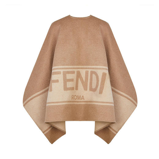 FENDI 芬迪 女士羊毛外套式斗篷披肩 FXX720 AHRI 商品图3