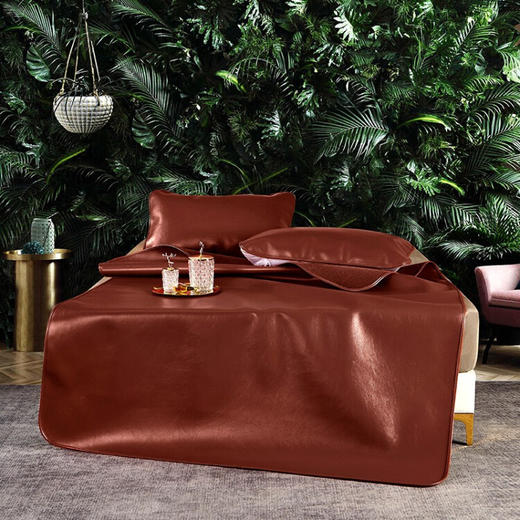 金丝莉（KINTHERI）  牛皮席夏凉席 褐色 商品图2