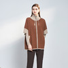 【纯羊绒高领斗篷外套】羊绒世家22年秋冬新品100%山羊绒蝙蝠衫外套 商品缩略图1