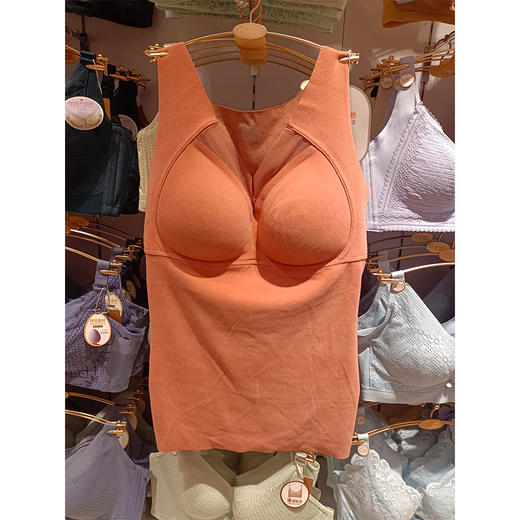 都市丽人保暖衣石墨烯阳离子女士发热纤维单件背心LW24B2 商品图0