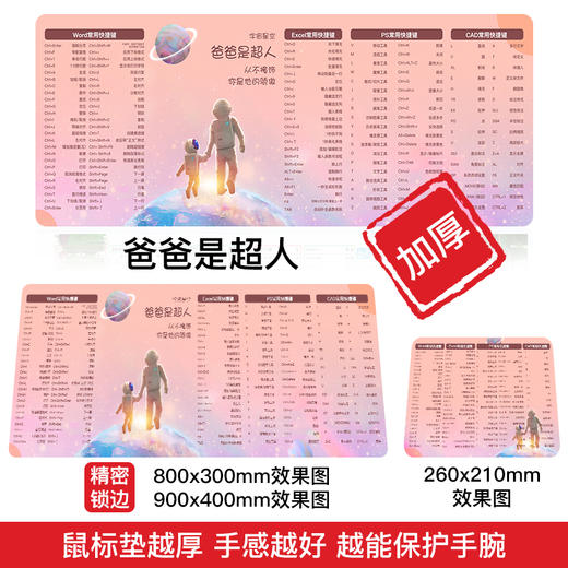 超大号办公快捷键鼠标垫 商品图6