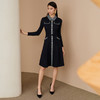 EITIE爱特爱冬季新款时尚通勤洋气收腰显瘦百搭连衣裙女6807514 商品缩略图3