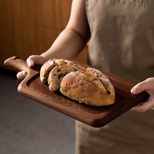 初心| 整木牛排盘乌檀木无拼接 商品图3