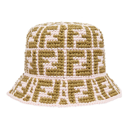 FENDI 芬迪 女士粉红色百搭渔夫帽 FXQ688 ADRH 商品图1
