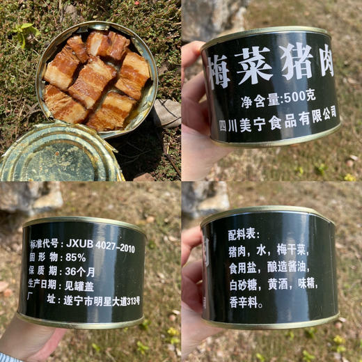 17皱油蹄膀、梅菜猪肉、红烧扣肉（500g*24），20年保质期，JXUB标 商品图4