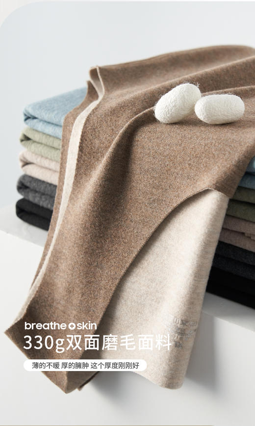 【2件99！男士羊毛蚕丝德绒背心】B12101 德绒纤维羊毛与蚕丝混纺，融合3种材料优点！吸收人体的湿气转化成热量，维持体表暖循环，双面磨毛工艺，与肌肤形成空气层更好抵御寒冷！3秒速热轻薄裸感！ 商品图5