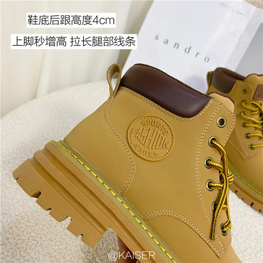 大黄蜂牛皮马丁靴 经典百搭又帅气 商品图2