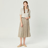 Famecoco范可儿弹力收腰百褶裙女早秋款简约休闲a字半身裙F225HA011 商品缩略图2