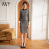 IWY/名媛范小香风套装裙女羊毛编织短外套格纹小西装两件套CS1669 商品缩略图1