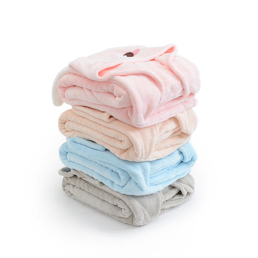 【可穿戴儿童斗篷】带帽柔软吸水大宝宝洗澡浴袍裹巾秋冬 商品图1