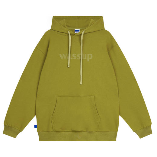 Wassup基础LOGO发泡印花连帽卫衣 商品图1