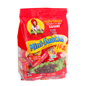 美国阳光少女加州葡萄干198g/062624皮薄无核老少皆宜的健康美味一袋14盒