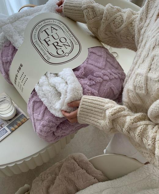 塔芙绒毯子 手感顺滑柔软 双面保暖材料 温和舒适 商品图4