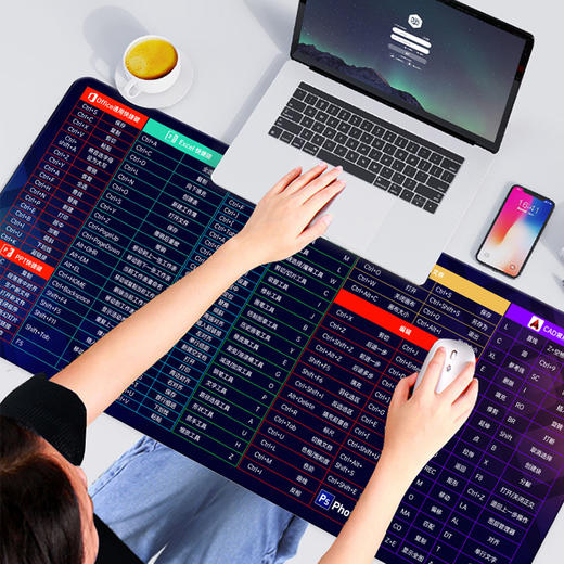 超大号办公快捷键鼠标垫 商品图1