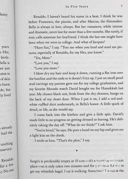 【中商原版】五年间 英文原版 In Five Years A Novel Rebecca Serle 商品图8