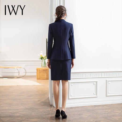 IWY/高级感西装外套秋季售楼部工作服面试正装气质商务职业套装裙CS1616 商品图3