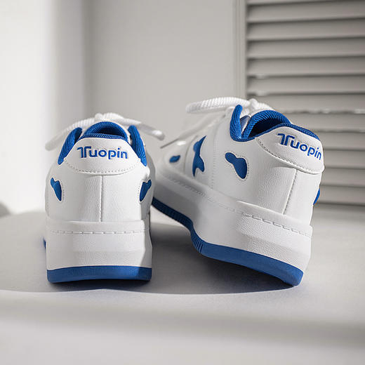 「克莱因蓝款」鮀品板鞋克莱因蓝潮厚底小白鞋设计感小众学生休闲鞋女 商品图2