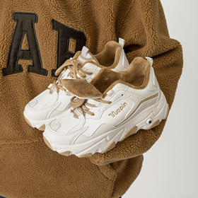 「加绒款！两款配色」鮀品老爹鞋加绒板鞋 女秋冬休闲鞋保暖运动鞋