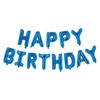 金色银色宝蓝色Happy birthday铝膜气球32寸字母高70cm生日快乐气球派对背景墙布置装饰 商品缩略图2