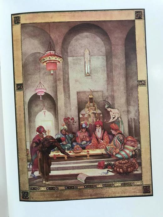 天方夜谭（2002） 12幅彩色插图 精装16开带书匣 商品图9