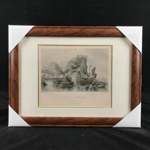 19世纪中华帝国古老风光建筑与社会版画 带装裱 12款可选（O系列） 商品图3