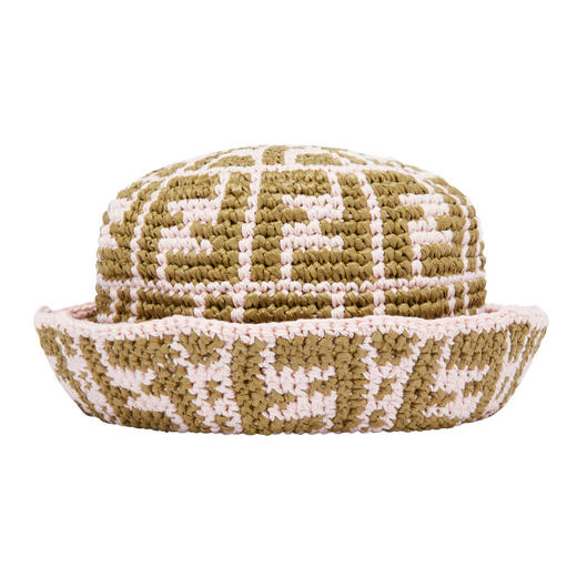 FENDI 芬迪 女士粉红色百搭渔夫帽 FXQ688 ADRH 商品图2
