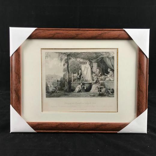 19世纪中华帝国古老风光建筑与社会版画 带装裱 12款可选（I系列） 商品图9