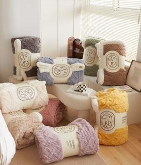 塔芙绒毯子 手感顺滑柔软 双面保暖材料 温和舒适