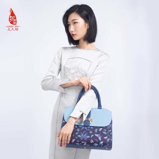 SAINTJOY/上久楷 宋锦女式拎包 福蝶·BWS18A0601 商品图2