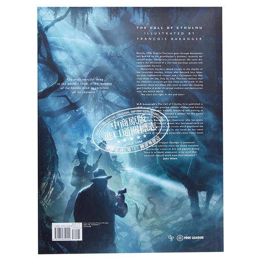 预售 【中商原版】洛夫克拉夫特 克苏鲁的呼唤  Francois Baranger插画版 英文原版 The Call of Cthulhu H P Lovecraft 商品图1