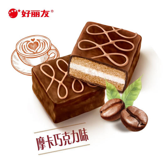 好丽友Q蒂蛋糕摩卡巧克力味12枚336g 商品图1