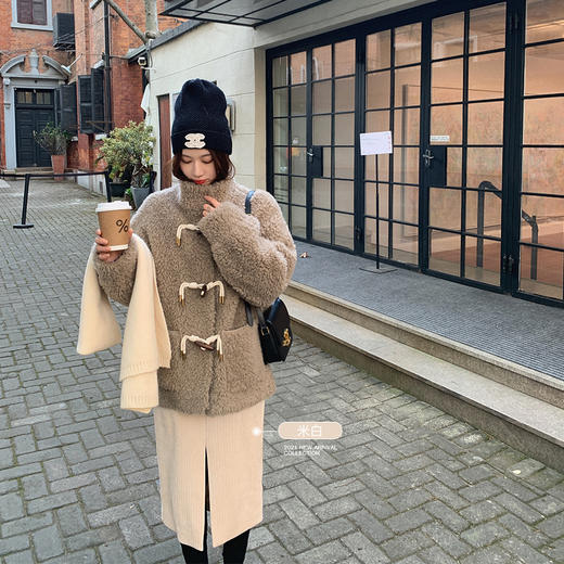 金蘑菇菇【米白S码  法棍半裙】加厚保暖蓄热！弹力半腰松紧！洋气显瘦！ 商品图0