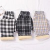 【限时折扣】 U家同款羊羔绒格子直筒裤女 均码80-130斤 商品缩略图5