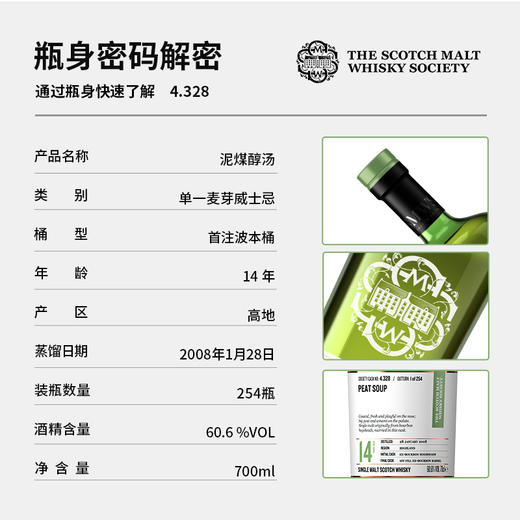 SMWS苏格兰麦芽威士忌协会 4.328  泥煤醇汤 商品图1